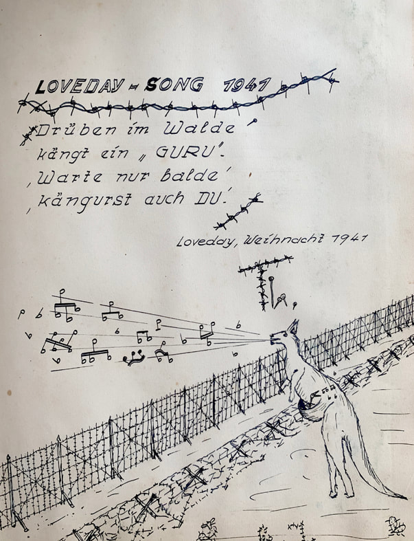 Loveday Song in the occasion of Christmas Day, Loveday Internment Camp.