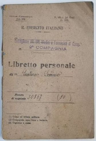 Libretto Personale di Santoro Soccorso