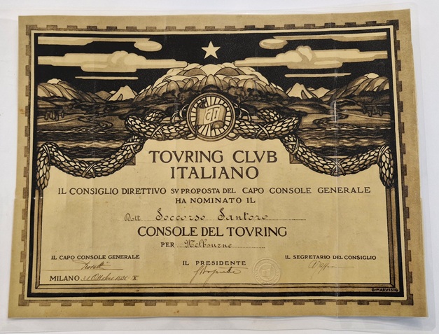 “Console del Touring per Melbourne”, 1931