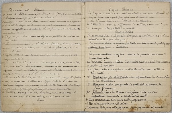 Original handwritten personal notebook, with a black cover, from the Antonio Iannucci archive