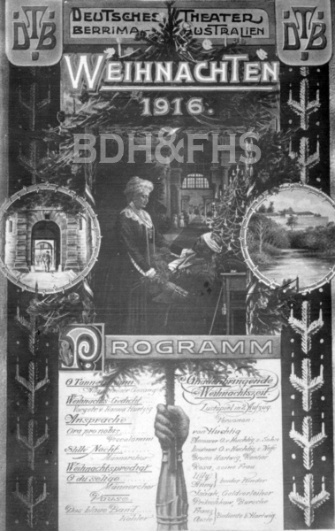 Programme for Deutsches Theatre Berrima NSW