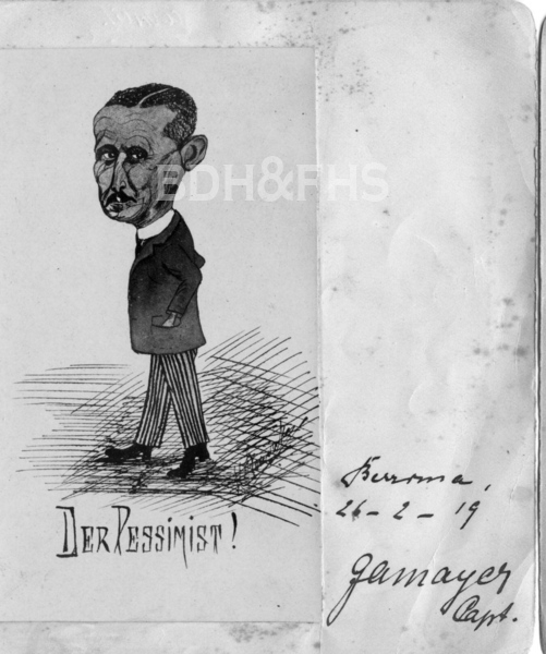 Cartoon of Captain J.A.Mayert