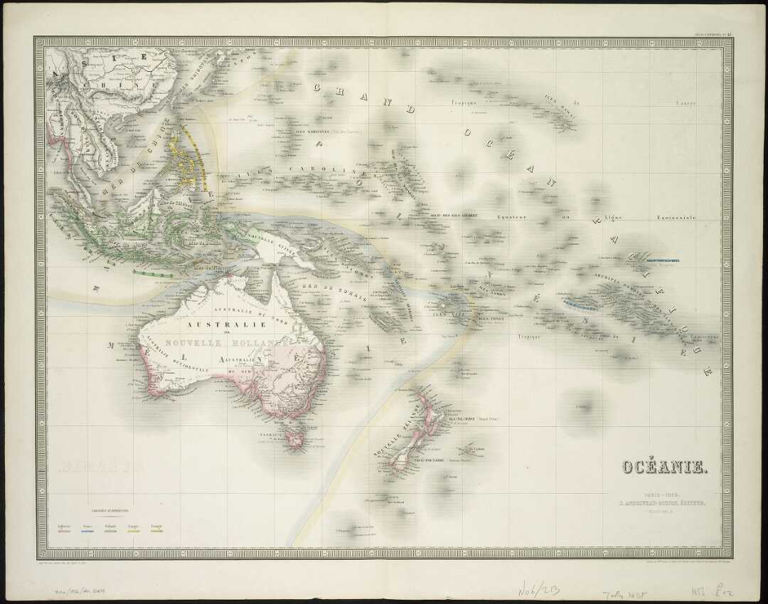 Andriveau-Goujon, J, fl 1836-1860: Oceanie. Paris 1856