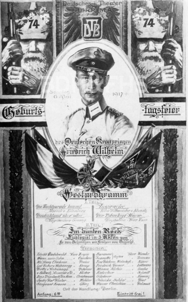 Playbill Poster, Berrima Internment Camp, Berrima NSW