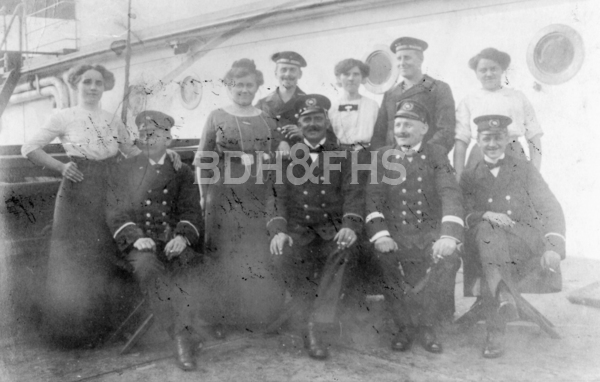 August Ludekin and other crew members of the ship Cannstatt