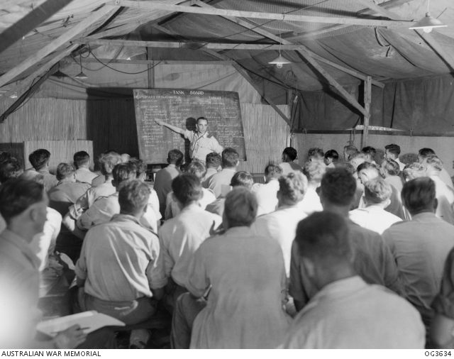 Members of the Australian Air Force learn Japanese in North Borneo [2]