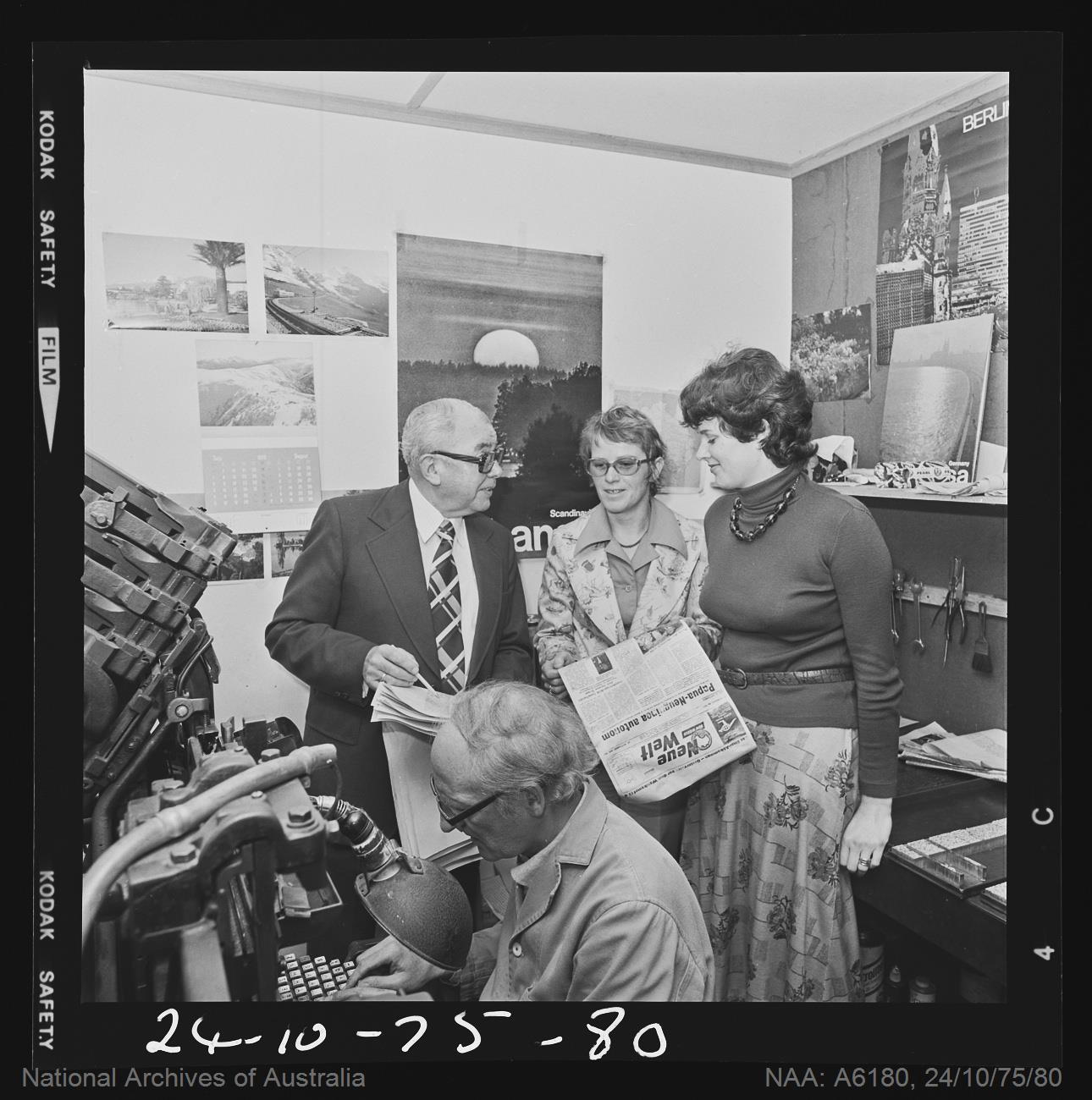 Industry - Printing - Neue Welt, German newspaper published in Australia 1